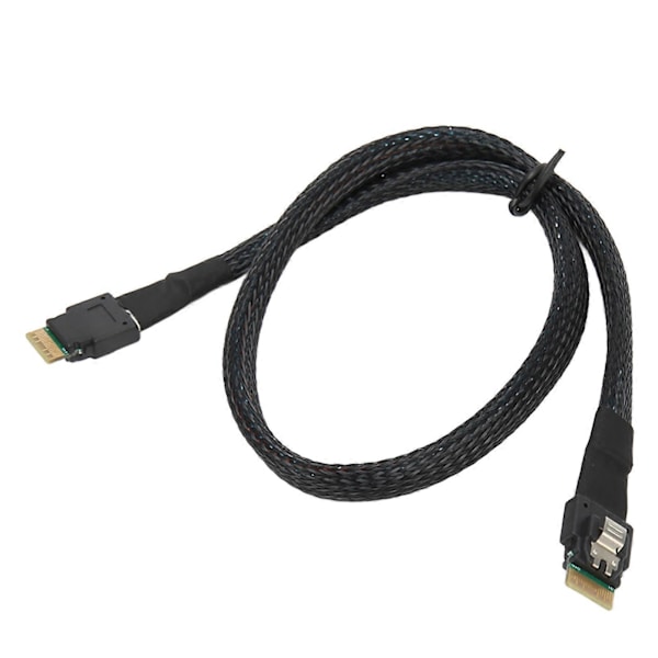 Smal SAS-kabel upp till 12 GBPS Tennpläterad Koppar Flexibel Stabil Säker Micro SATA-kabel för Desktop-chassi HDD 0,5 meter / 1,6 fot