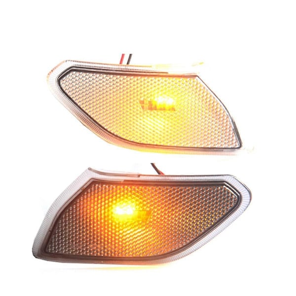 Røkt Svart LED Front Side Marker Lys Blinklys Lampe Rundt Øyenbryn Side Lampe for JL 2018+