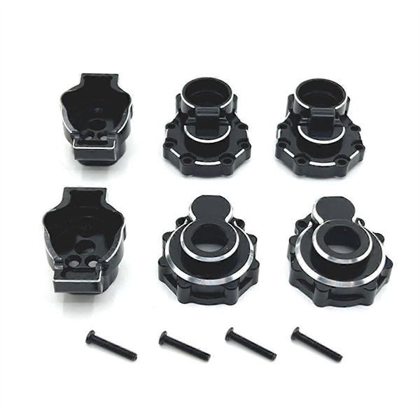 RC Bil Oppgradering Bakakselkoppsett for 1/10 TRX4 HUANGBO 1/10 R1001 R1002 R1003 RC Bil Oppgraderingsdeler Svart