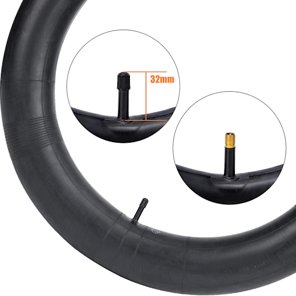 Fett Innertube 20 X 4.0 Av Presta Ventil, 32mm Kompatibel 20 Tum Ebike