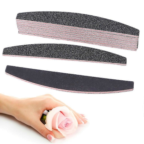 Nya Dubbelsidiga Nagelfilar med Böjd Form för Slipning och Manikyr