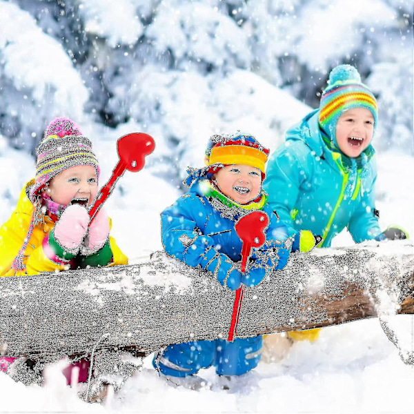 3 st Snöbollstänger, Bollformare, Snöhjärtatänger, Kärlekssnölekstänger, Snöbollar utomhus Sandspele utomhus Barnleksak