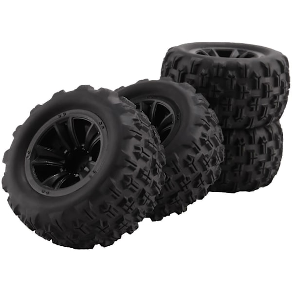 4 kpl Renkaat Vanteilla MJX Hyper Go 16207 16208 16209 16210 H16 H16H H16E H16P 1/16 RC-autolle Varaosat