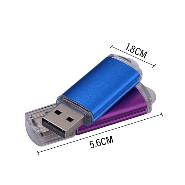 Nyckelring Ultra Mini USB Flash Drive USB2.0 Minnesgränssnitt Silver 128GB