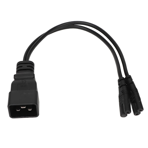 Dobbelt IEC320 C7 til C20 Kabel Universal Y Strømsdeler Kabel til Bordlampe LCD Skærm Digitalkamera 12,6 tommer
