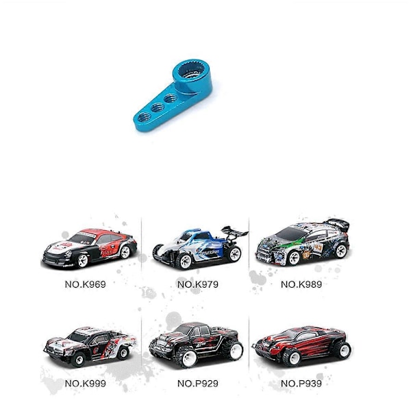 Metall 28T Servoarm Servo Horn for K969 K979 K989 284131 MINI-Q MINI-Z MINI-D 1/28 RC Bil Oppgradering P