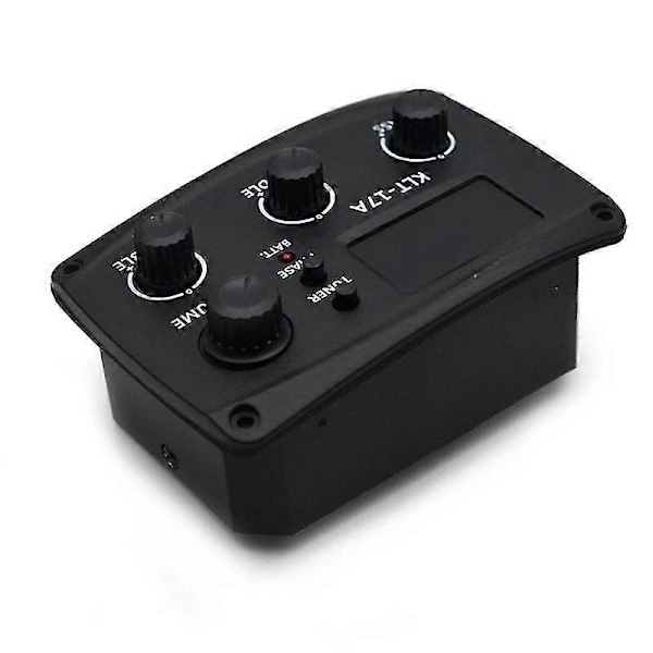 -17A Akustisk Gitarr EQ Förförstärkare, med Digital Procedding Tuner 3-bands EQ Equalizer med Tuner Gitarr