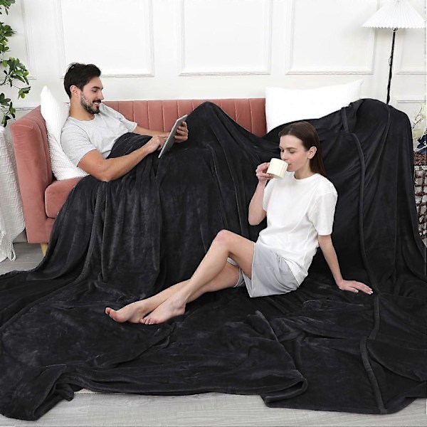 Ultrasoft Fleece-tæppe Dobbelt Størrelse 150x200cm, Ingen Fnuller Ingen Pilling Luksuriøs Blød Cozy Flannel 280GSM Letvægts Kasttæppe