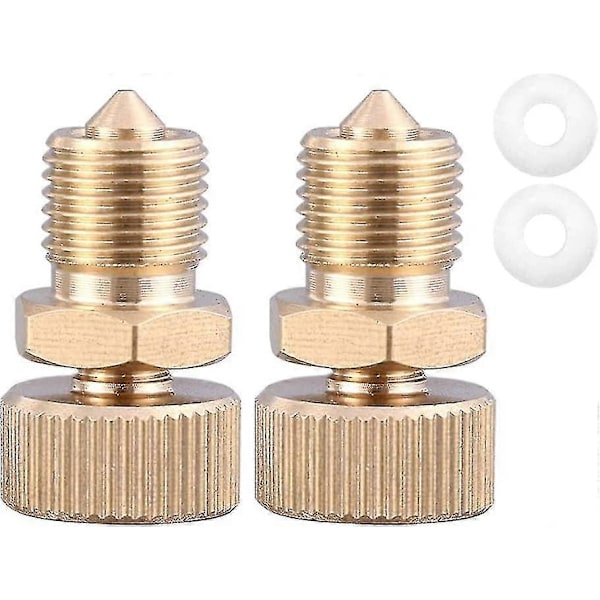 2-pack PCP Airsoft högtrycks pump säkerhetsavluftningsventil M10x1 luftutblåsningsventil adapter 300bar/4500psi