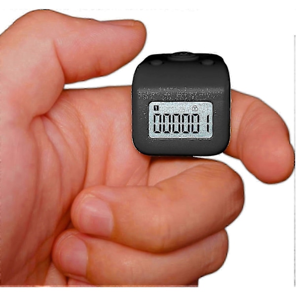 Laddningsbart Fingerräknare, Ipx8 Vattentät Varvräknare, Tyst 6-kanals Digital Tasbih-räknare Med Led För Bön Simning Stickning Present