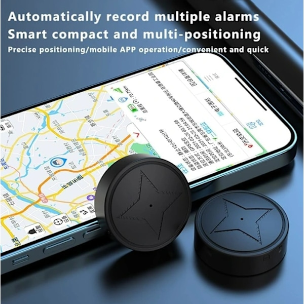 GPS Tracker Stark Magnetisk Bil Fordonsspårning Anti-förlust, Multifunktionell GPS Mini Locator