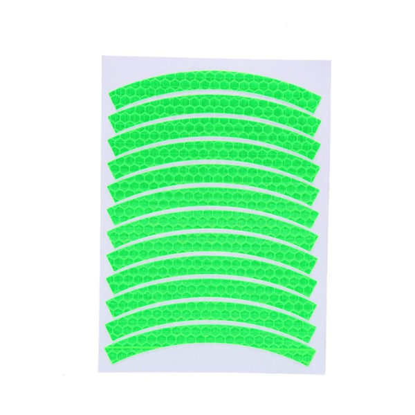 12 Pack Reflex Strips Vedenkestävä Grön