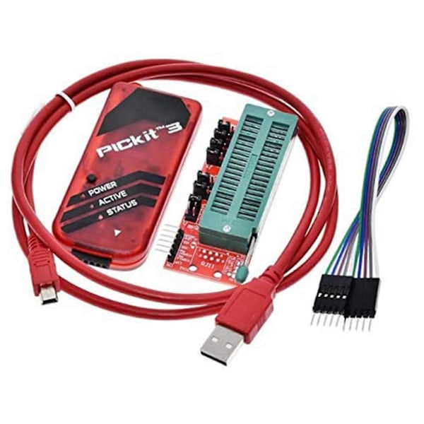 PICKIT3 Programmer + PIC ICD2 PIC Kit 2/3 Programmer Adapter Universal Programmer Seat FZ0508