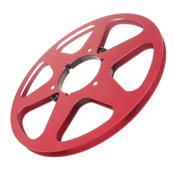 1/4 10,5 tommer Tomt Båndspole Aluminium Legering 6 Hull Universal Åbning Maskindel Tomt Optagelsesspole til REVOX Studer Red