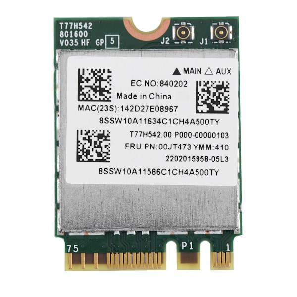 Dual Band 433Mpbs Network NGFF M2 Wireless WIFI Card 802.11AC for Lenovo