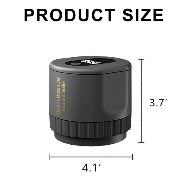 Mason Jar Vakuum 2 i 1 Design Elektrisk Mason Jar Vakuumforsegler Kit, Helautomatisk Suge Stopp Matlagring