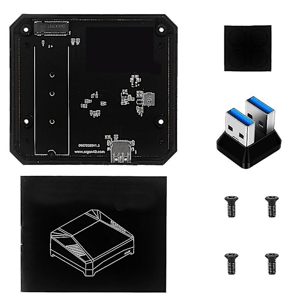 Argon One M.2 Udvidelseskort - USB 3.0 til M.2 SATA SSD Adapter