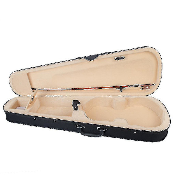Violin Case 4/4 Størrelse Professionel Trekantet Form Violin Hard Case Gul Indvendig Violin Dele