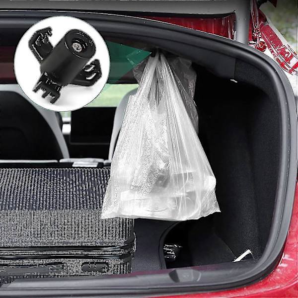 2 stk. ABS Bagageboks Krog Bil Bagageboks Holder Bagageboks Indkøbspose Krog Bil Vedhæng Bagageboks Krog Bil Bagagerum Bagageboks Krog Bil Bagageboks Krog Til Tesla 3