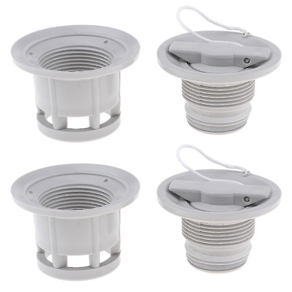 2 Pak Universal Luftventil Adapter Oppustelig Båd Tender Raft Dinghy Kajak Kano Udskiftningsdele