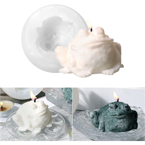 3D rupikonna kynttilän muotit Eläinhartsimuotteille