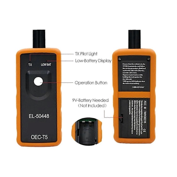 Tpms El-50448 Oec-t5 För Opel/gm Däcktrycksövervakningssystem El50448 Tpms Återställningsverktyg Opel El 50448 Tpms Aktiveringsverktyg(hy)