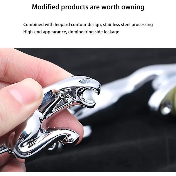 Til Jaguar 3D Emblem Bilslogo Front Klapdækning Ornament Bil Dæksel Krom Eagle Badge Biltilbehør kompatibel med Jaguar XF XJ XE XK XKR XFL XJS E