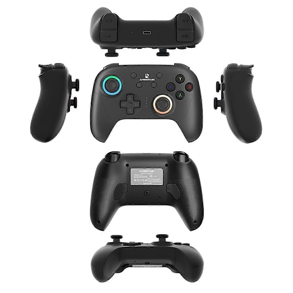 RGP01 Gamepad Trådlös Bluetooth Spelkontroll RGB Hall Effect Joystick för PC Android IOS Steam