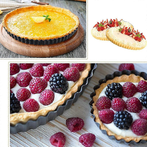 Kaiser Classic Tarteform med lyftbar botten 28 cm, Quicheform med non-stick-beläggning, avtagbar botten, serveringsklar, jämn bränning