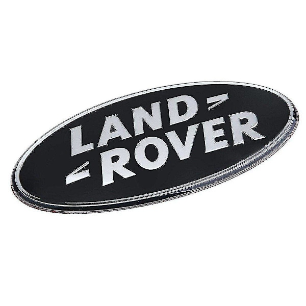 Oval Rund Sort Land Rover Bagagerumsmærke Emblem Til Evoque Discovery Freelander 86mm X 43mm