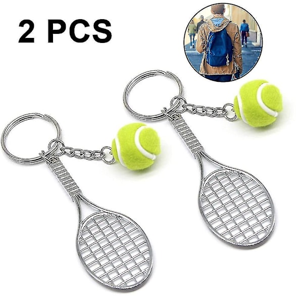 Tennis Racket Keychain With Ball Racket Tennis Gift