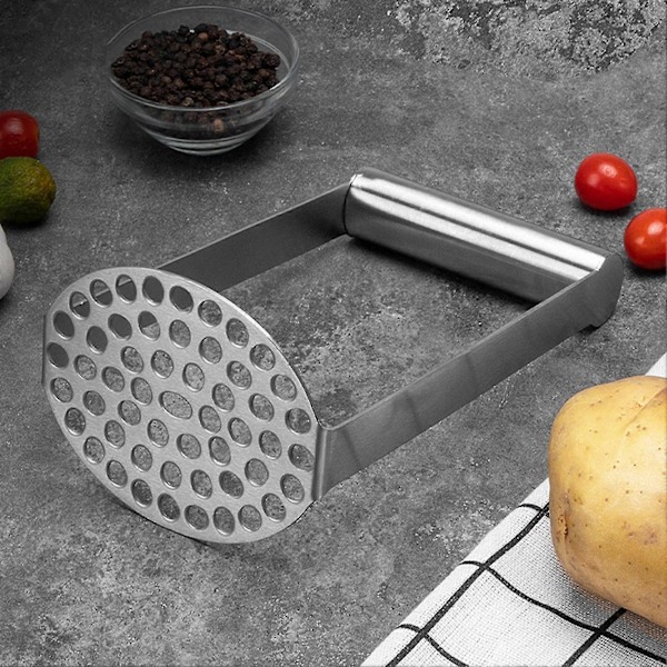 Tyuhe Kartoffelmoser i Rustfrit Stål med Ergonomisk Håndtag Køkkenmoser Værktøj Opvaskemaskine Sikker Anti-rust Frugtmoser