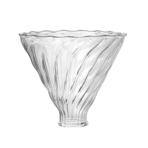 V60 Kaffe Droppare Glaskaffefilter för Häll över Barista Kaffe Transparent Återanvändbar Kaffe Kul