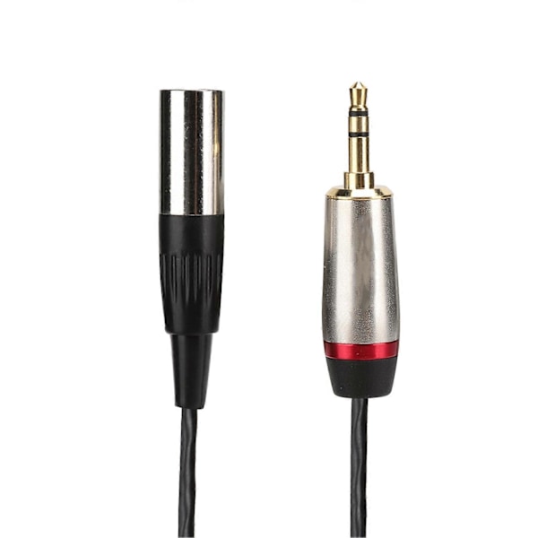3,5 mm uros-uros-liitäntä Mini XLR 3-napainen uros-äänikaapeli kameran ja valokuvausvarusteiden käyttöön 1 metri
