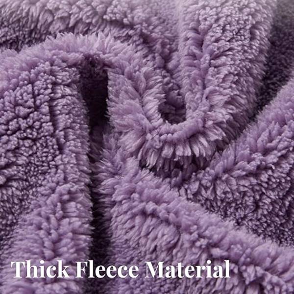 Dames Teddy Fluffy Super Blød Sherpa Twosie Pyjamasæt - Vinter Loungewear til Kvinder