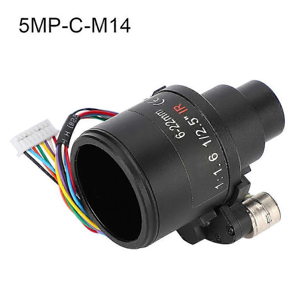 5MP Kamerainsats 6-22mm Motoriserad Zoom M14 Fäste Säkerhetsövervakning