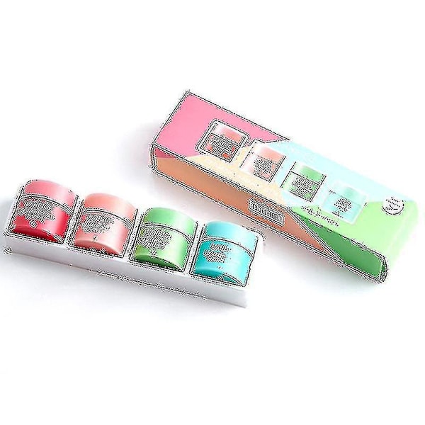 4pcs Lip Sleeping Mask Mini Kit 8g Fruit Color High Quality