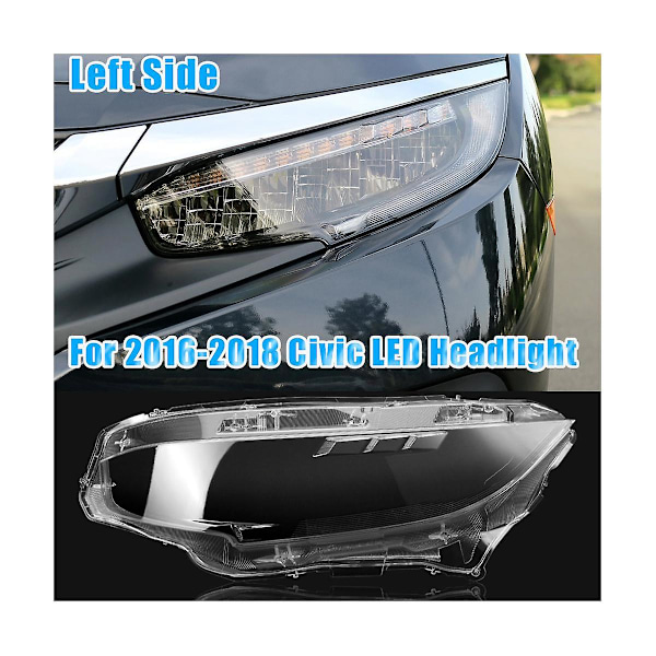 1 par hodelyktlinsedeksel for 2016 2017 2018 2019 hodelyktlampe linse lampeskjerm autolyktdeksel
