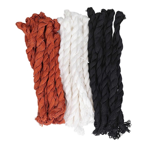 30 stk Nylon Snøre Sort Hvid Brun Bærbar DIY Praktisk Syning Nylon Garn til Læder Sko Sål