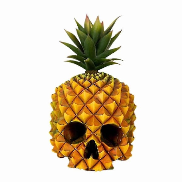 Ananas-Skalle Skalle Staty Heminredning Resin Hantverk