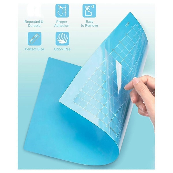6 st Skärmattor 21,6x30,5 cm För- Xtra 6-pack Återanvändbara Klibbiga (Lätt, Standard, Stark) Grepp Cricket Skärmattor