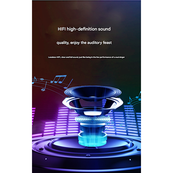 Multifunksjonell anti-gravitasjons luftfukter Bluetooth-høyttaler atmosfærelys