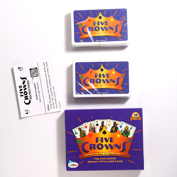 Englanninkielinen shakki ja korttipeli FIVE CROWNS Crown lautapeli korttipeli quiddler taikuripeli lelu five crowns