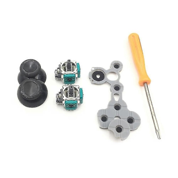 Hiborth 13-delt 3D Analog LBRB LTRT Joystick Reparasjonssett for Xbox 360 Slim