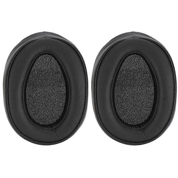 1 Par Bärbara Protein Hörlursheadset Ersättningsöronsnäckor Tillbehör för Sony MDR-100ABN Svart