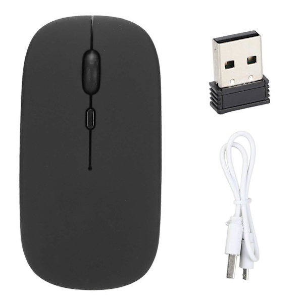Trådløs Mus Genopladelig DualMode 2.4G Ergonomisk Lydløs Optisk Computer Tilbehør