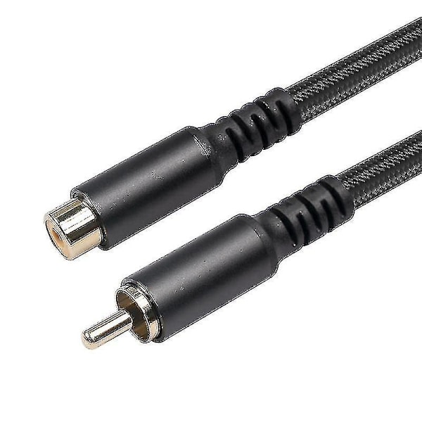 RCA-jatkojohto RCA-ääni- ja videokaapeli RCA-uros - naaras -liitäntä Kaiuttimelle, Subwooferille, Kameralle, H-ae