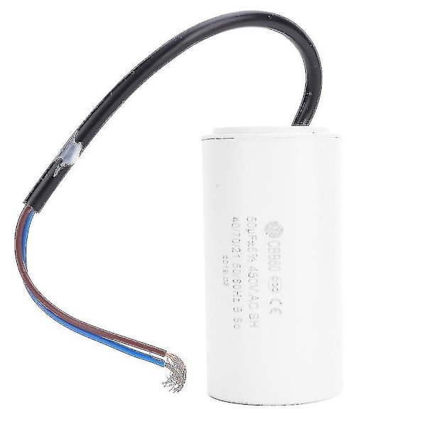 Cbb60 Motor Starting Capacitor 450v 50uf Microfarad Capacitor Wire Lead