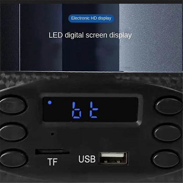 1 Din Radio FM USB TF MP3 Afspiller Bluetooth Bilstereo Billaud Multimedia LED Display til Trehjulede Køretøjer