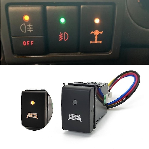 For Suzuki Jimny 2007 - 2015 Oransje Lys Bil Lysstang Bryterknapp Med Tilkoblingsledning